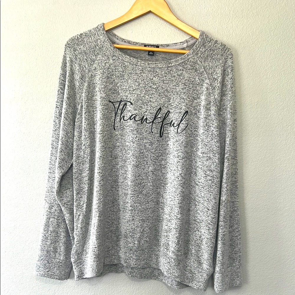 💜5/$25.00💜Gray Thankful Women's Top